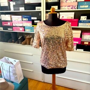 NWOT Sequin top